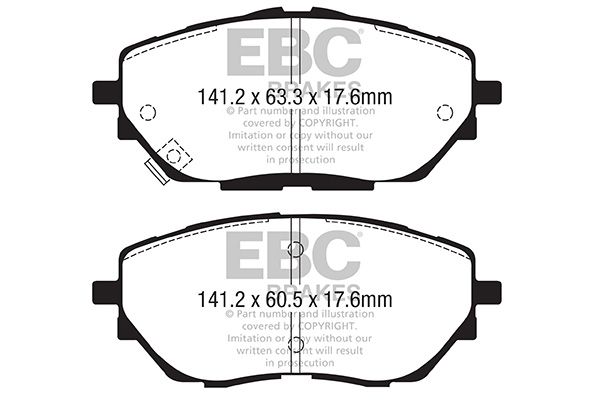 EBC Brakes Brake Pad Set, disc brake DPX2368