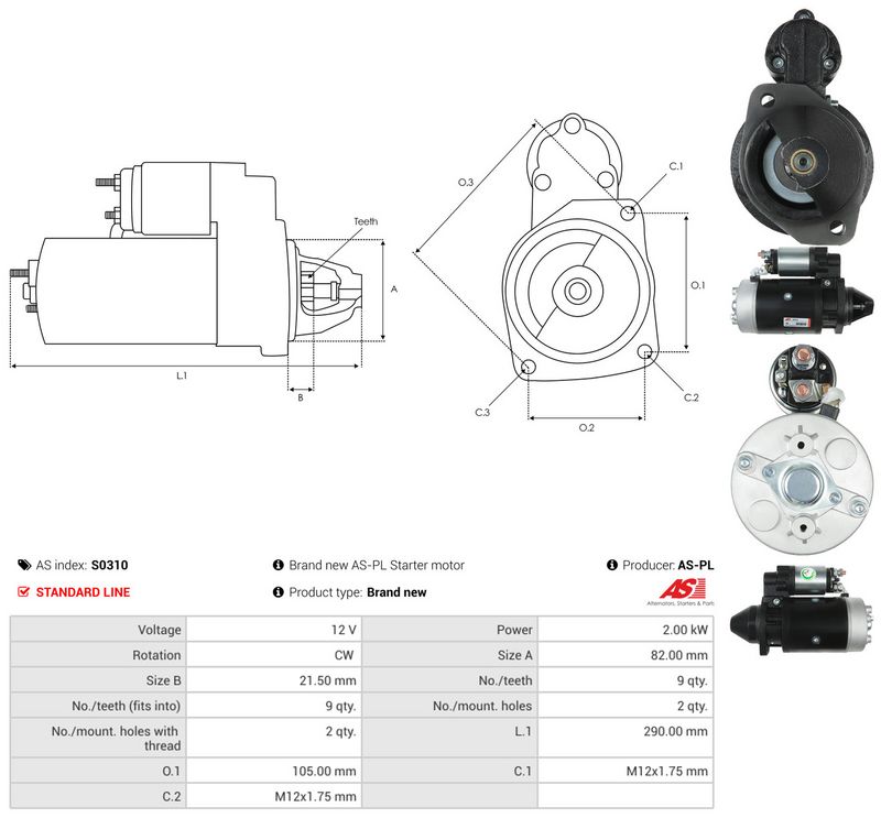 Starter, AS-PL S0310