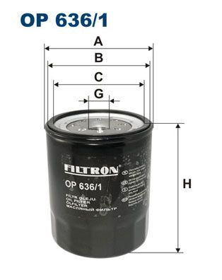 FILTRON olajszűrő OP 636/1