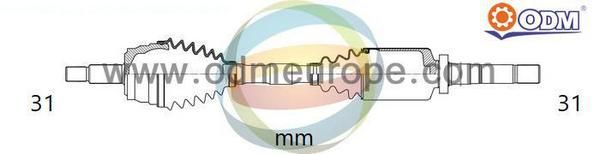 Привід передній правий МКПП 2.2CiDT 16V MAZDA CX-5 12-17 GDB32550X