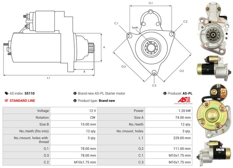 AS-PL S5110 Starter