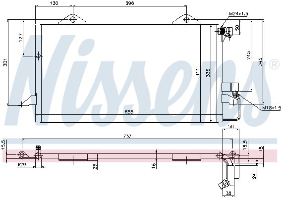 NISSENS 94206 Condenser, air conditioning