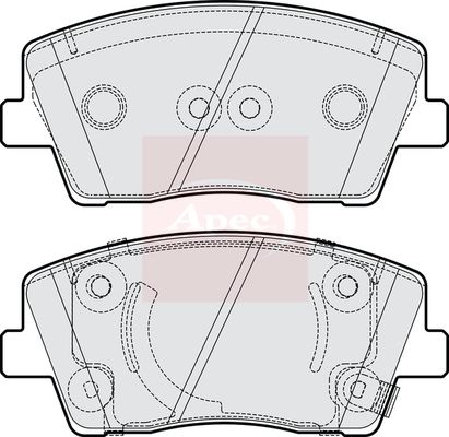 APEC Brake Pad Set, disc brake PAD2262