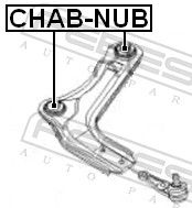 Опора, важіль підвіски, Febest CHAB-NUB