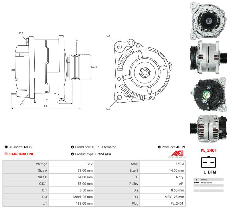 Generaator, AS-PL A0363