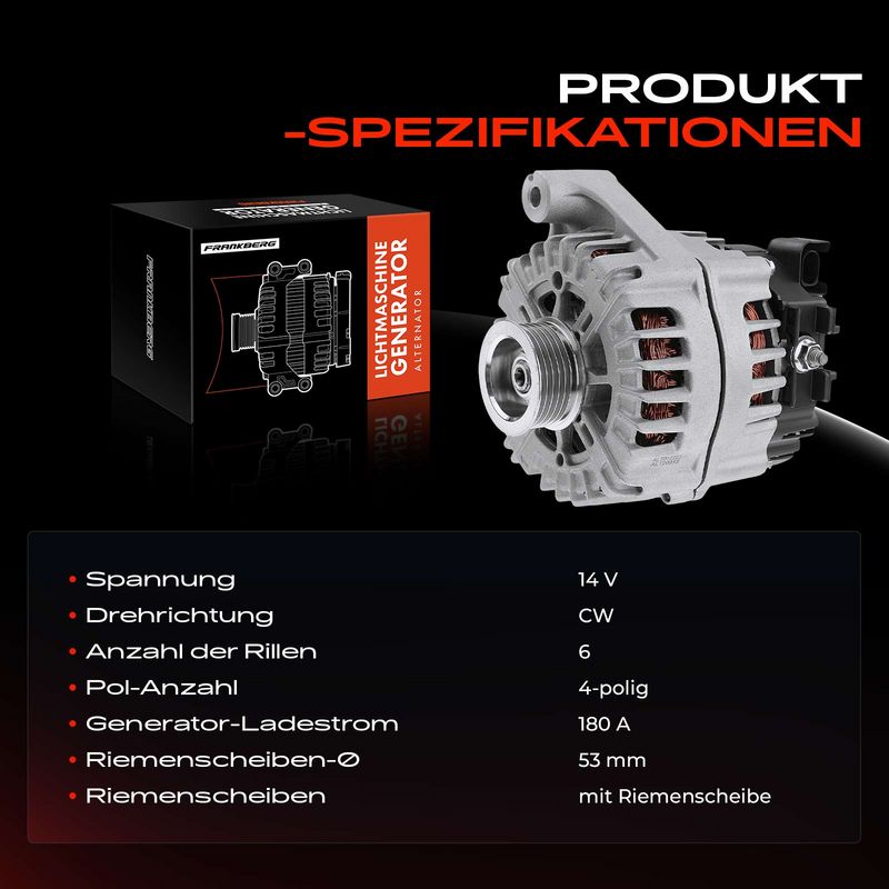 Frankberg 5481FB0001792 Alternator