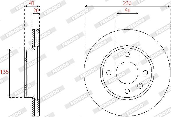 FERODO DDF2688C Brake Disc