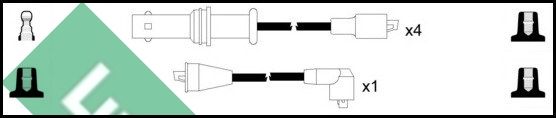 LUCAS gyújtókábelkészlet LUC7327