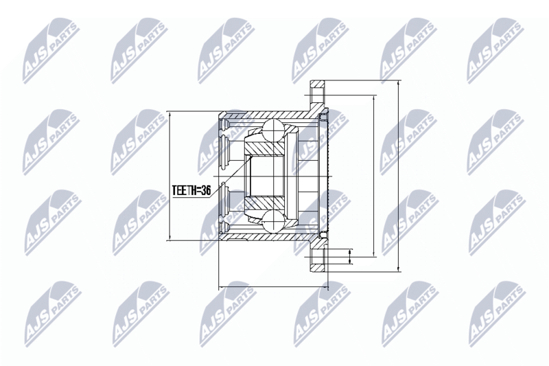 NTY NPW-NS-013 - Joint Kit, drive shaft