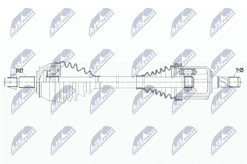 NTY hajtótengely NPW-AR-012