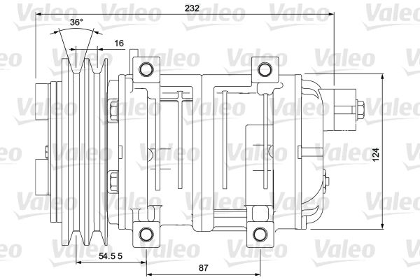 VALEO Compressor, airconditioning 700869