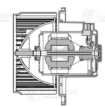 Електродвигун, компресор салону, Luzar LFH08K2