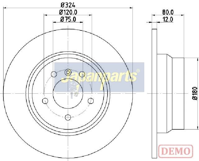 спирачен диск JAPANPARTS
