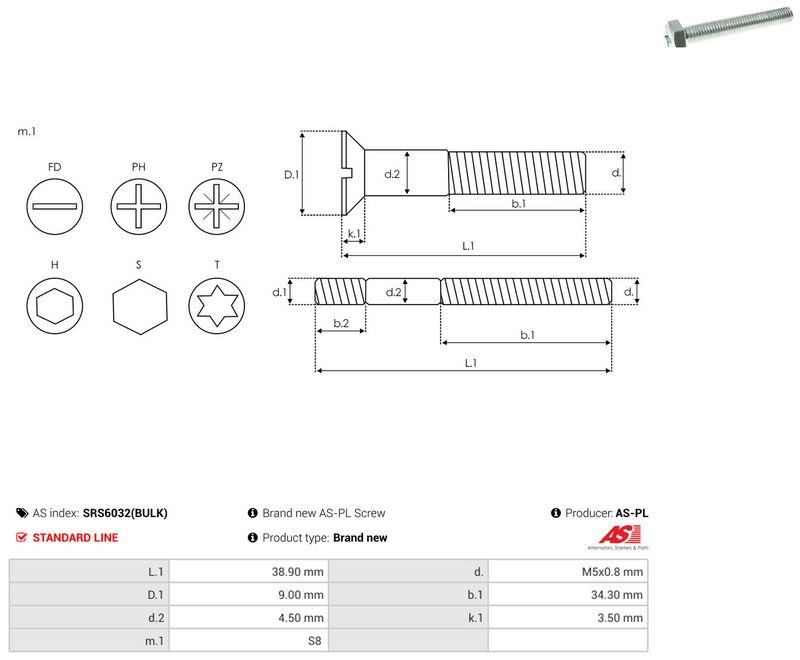 AS-PL SRS6032(BULK) Repair Set, alternator