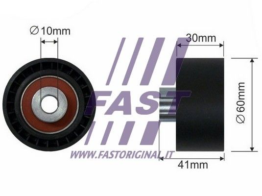 Timing belt tensioner pulley FAST FT44087