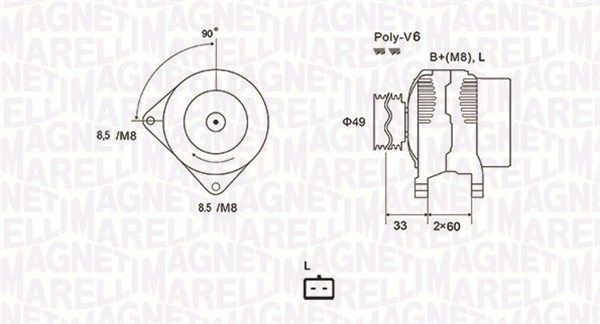 MAGNETI MARELLI generátor 063731661010