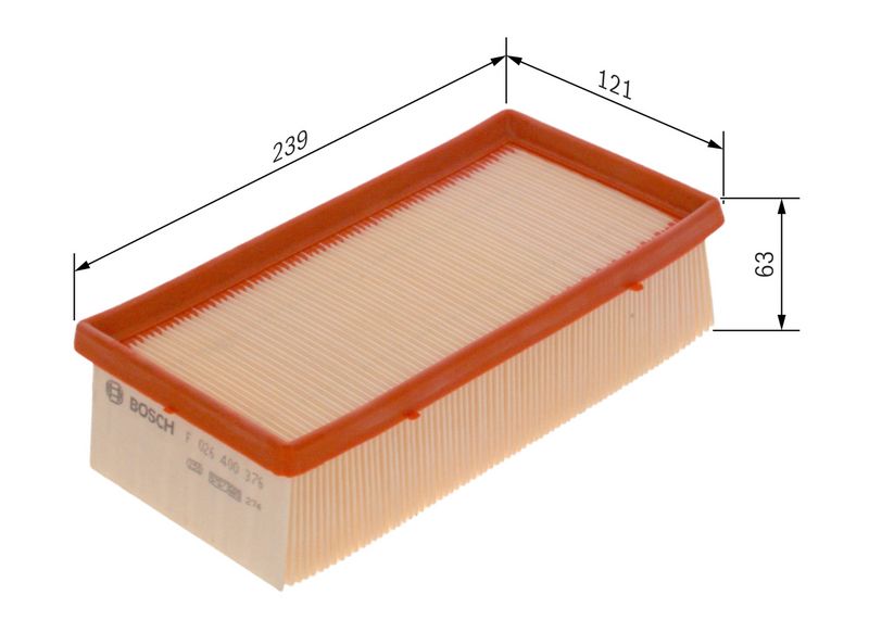 Filtre+à+air BOSCH F 026 400 376