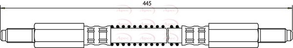 APEC Brake Hose HOS3490