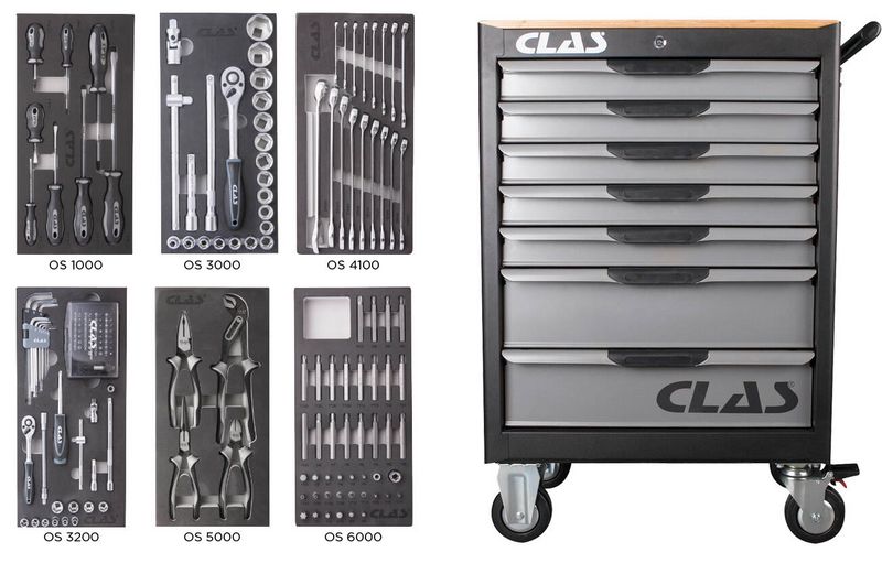 SERVANTE 7 TIROIRS + 154 OUTILS