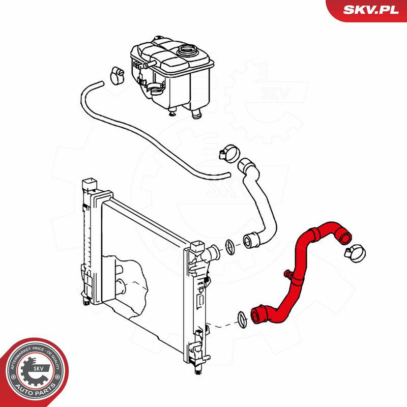 ESEN SKV 24SKV293 Radiator Hose