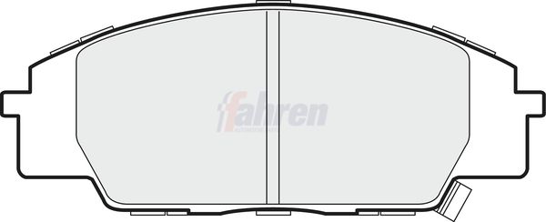 Fahren Brake Pad Set, disc brake FBP3156