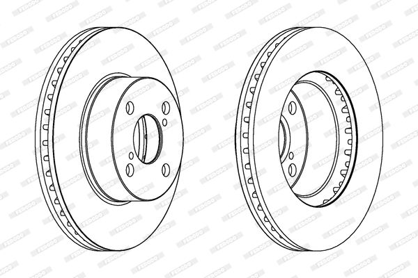 Гальмівний диск, Ferodo DDF1294C