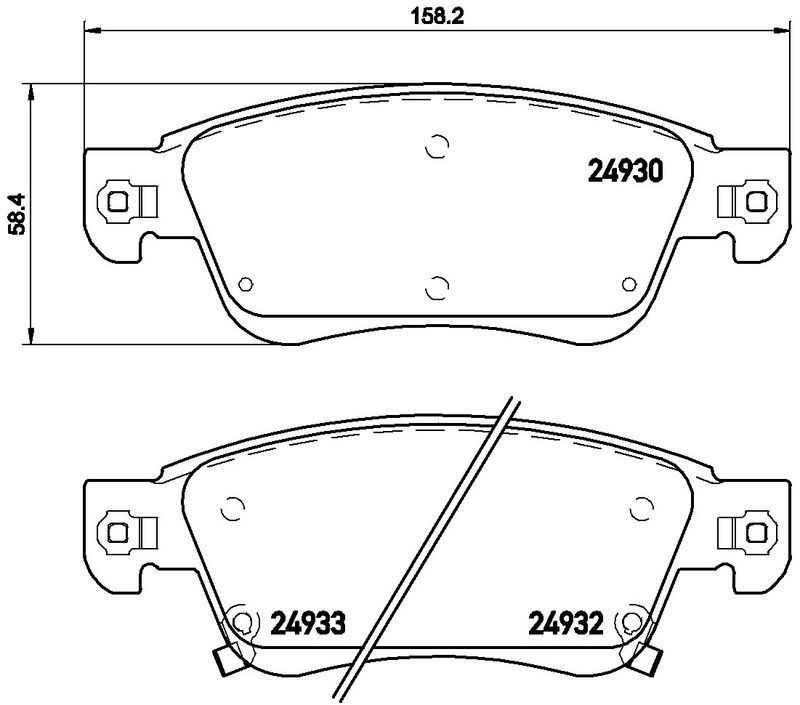 BREMBO P56080 Brake Pad Set, disc brake