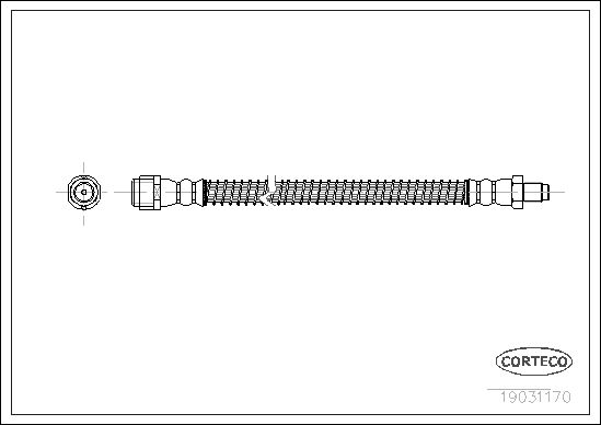 Гальмівний шланг, Corteco 19031170