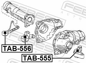 Опора, диференціал, Febest TAB-556