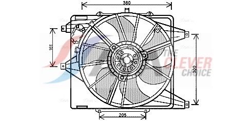 AVA QUALITY COOLING ventilátor, motorhűtés RT7541