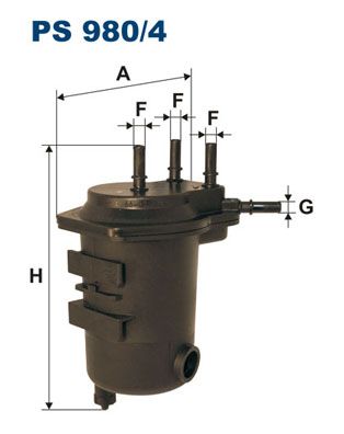 Фільтр палива, Filtron PS980/4