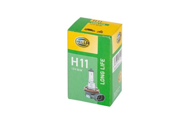 HELLA H11 12V 55W Лампа розжарювання LONG LIFE UP TO 3x LONGER LIFETIME