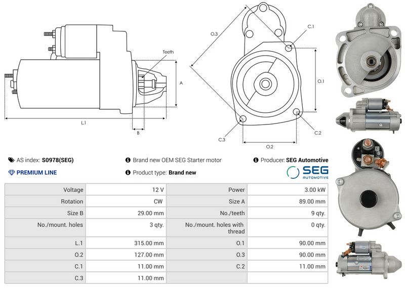 AS-PL S0978(SEG) Starter