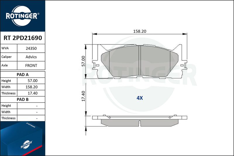 Автозапчастина ROTINGER RT2PD21690