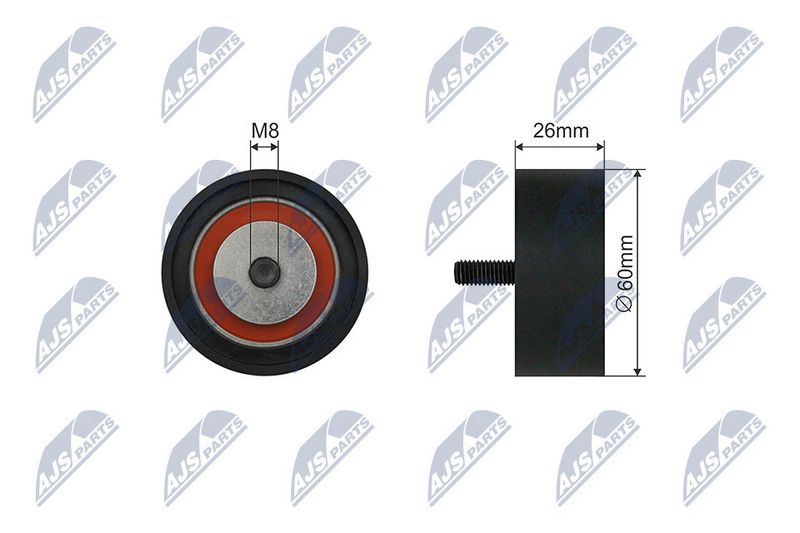 Натяжний ролик, поліклиновий ремінь, Nty RNKRE039