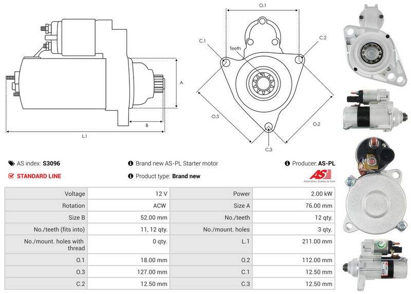 AS-PL S3096 Starter