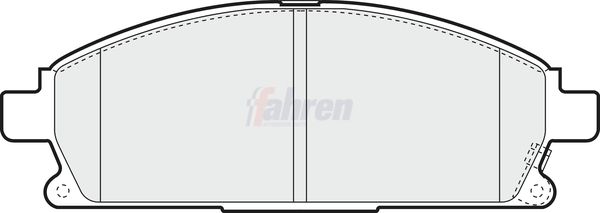 Fahren Brake Pad Set, disc brake FBP3186