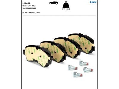 DELPHI LP2662 Brake Pad Set, disc brake
