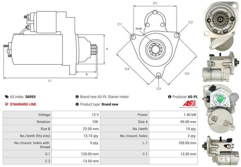 AS-PL S6093 Starter
