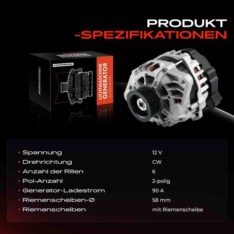 Frankberg 5481FB0001732 Alternator