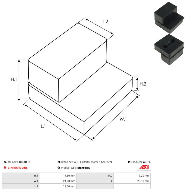 AS-PL SRS0119 Repair Kit, starter