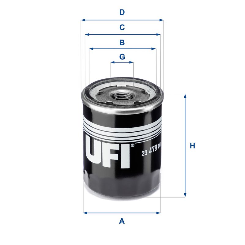 Оливний фільтр, Ufi 23.479.00