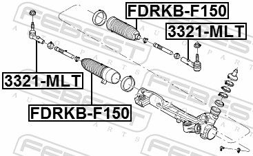 FEBEST FDRKB-F150 Bellow, steering