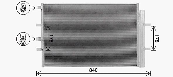 AVA QUALITY COOLING kondenzátor, klíma FD5675D