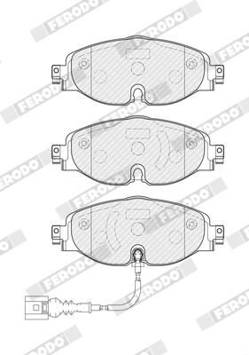 FERODO FDB4433 Brake Pad Set, disc brake