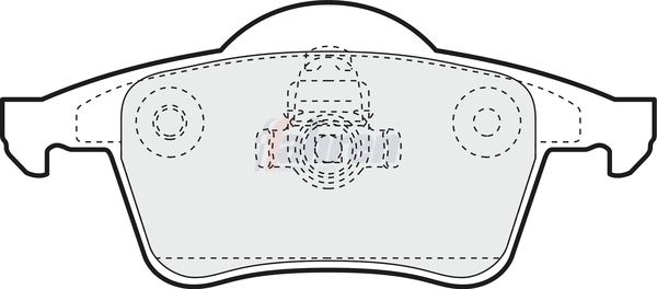 Fahren Brake Pad Set, disc brake FBP3045
