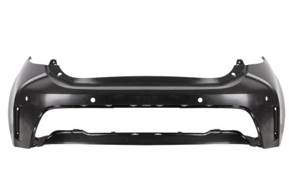 Bumper (Achter, met parkeersensor gaten, aantal gaten voor parkeersensor: 4, zwart)