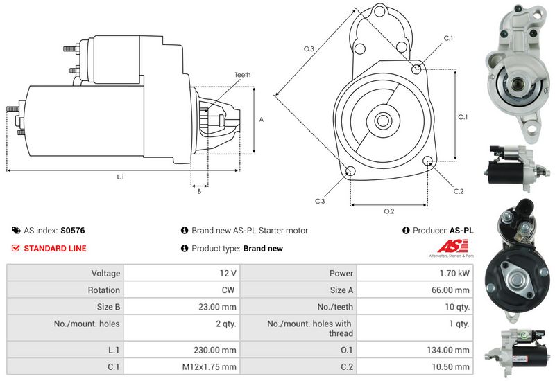 AS-PL S0576 Starter