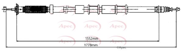 APEC Cable Pull, parking brake CAB1673