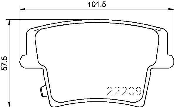 Комплект гальмівних накладок, дискове гальмо, Brembo P11040